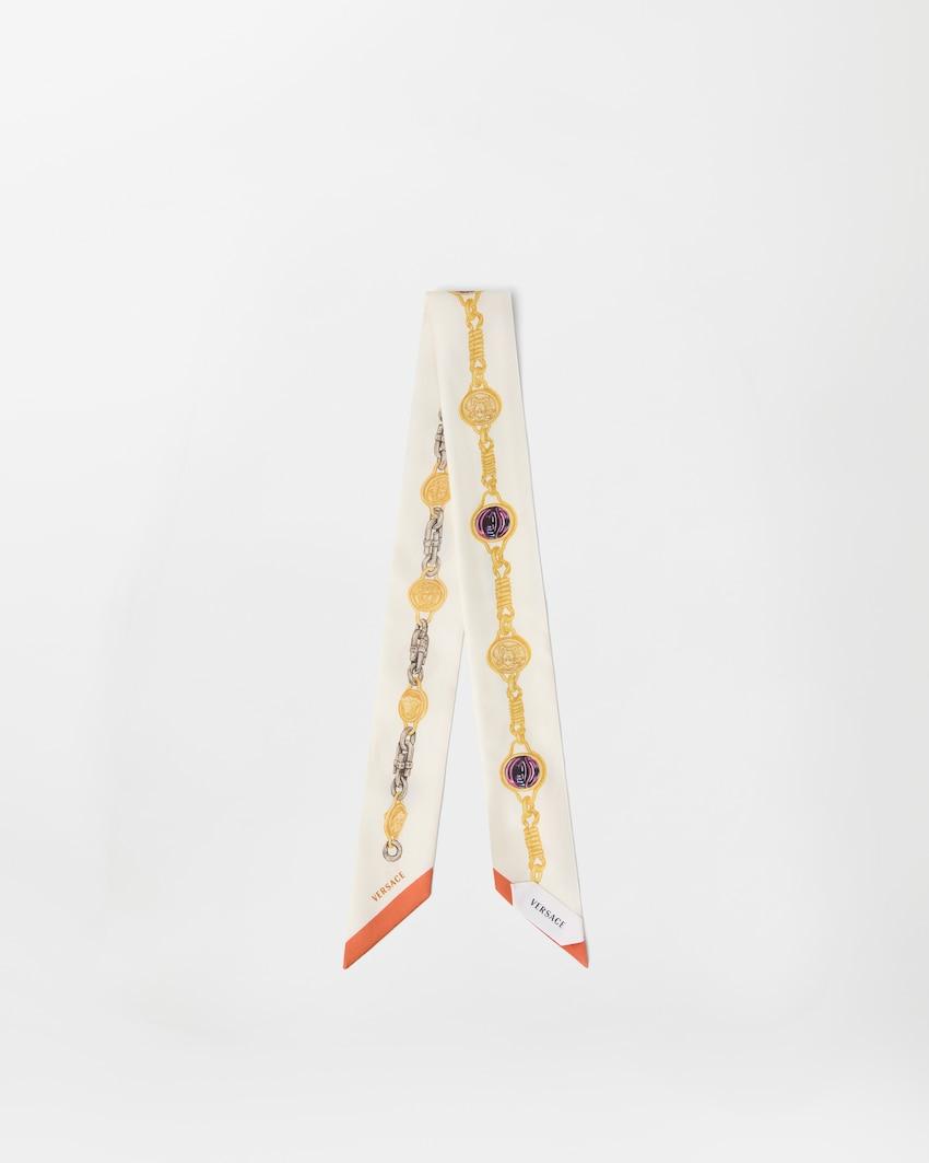 printed silk twill ribbon by VERSACE