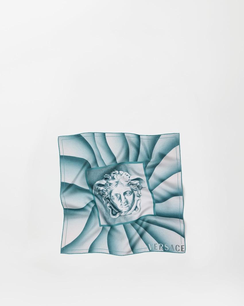 printed silk twill scarf 55 cm by VERSACE