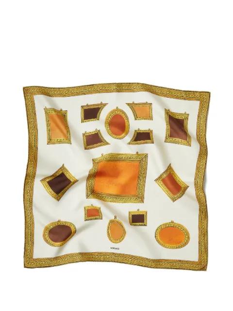 printed silk twill scarf 70 cm by VERSACE