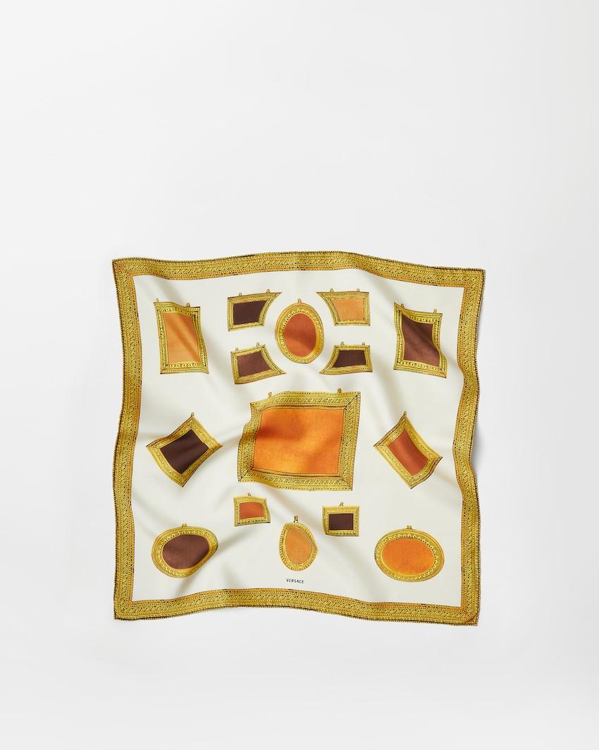 printed silk twill scarf 70 cm by VERSACE