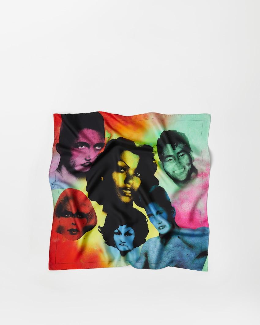 printed silk twill scarf 70 cm by VERSACE