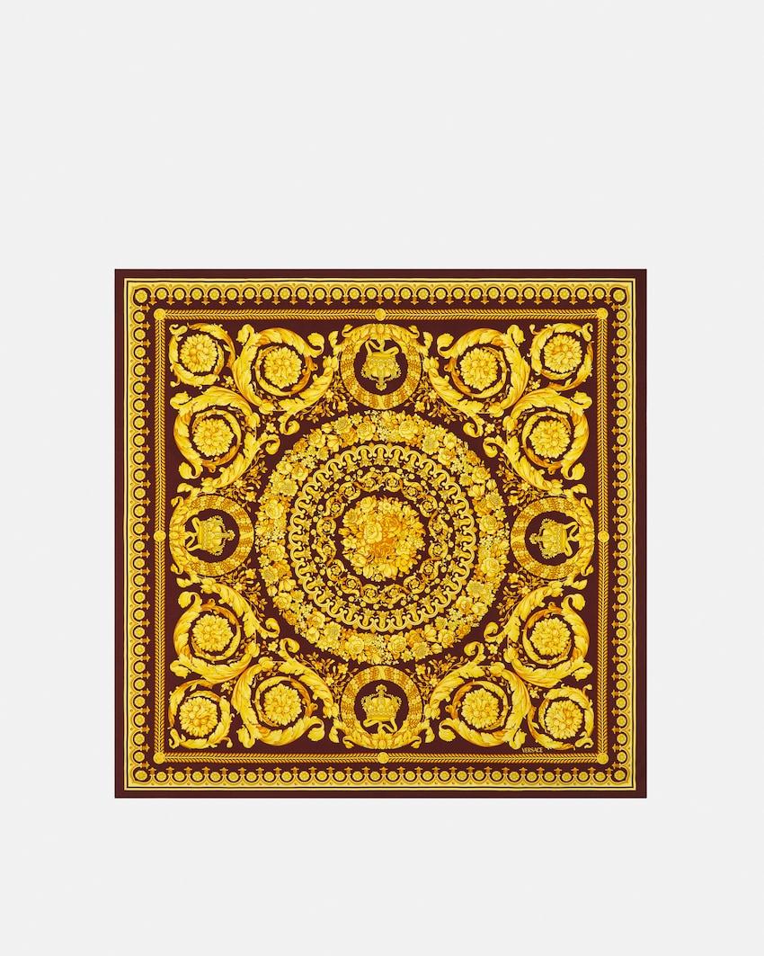 printed silk twill scarf 90 cm by VERSACE