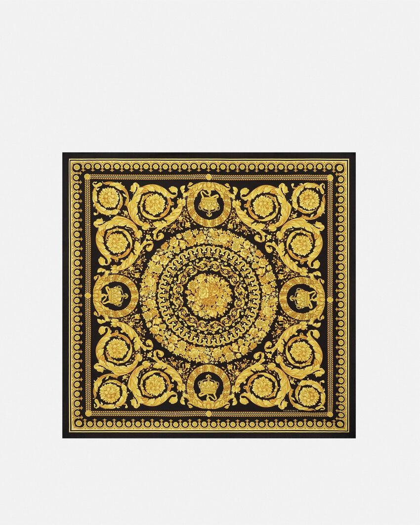 printed silk twill scarf 90 cm by VERSACE