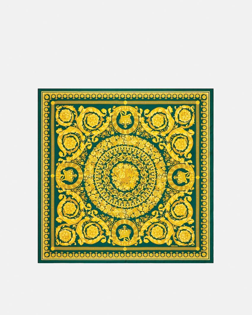 printed silk twill scarf 90 cm by VERSACE