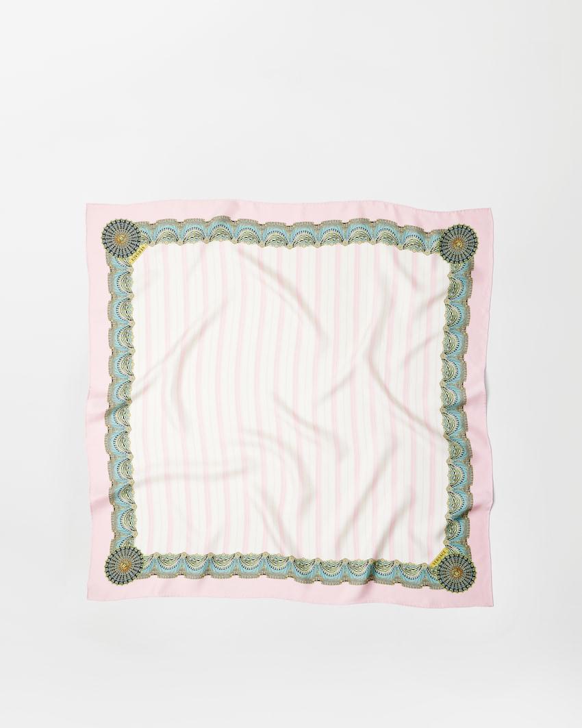 printed silk twill scarf 90 cm by VERSACE