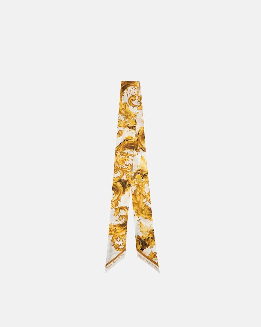 printed silk twill scarf tie by VERSACE