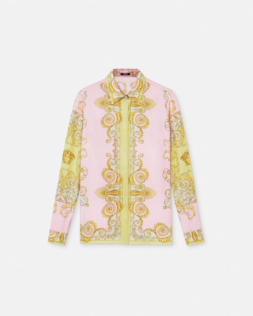 printed silk twill shirt by VERSACE