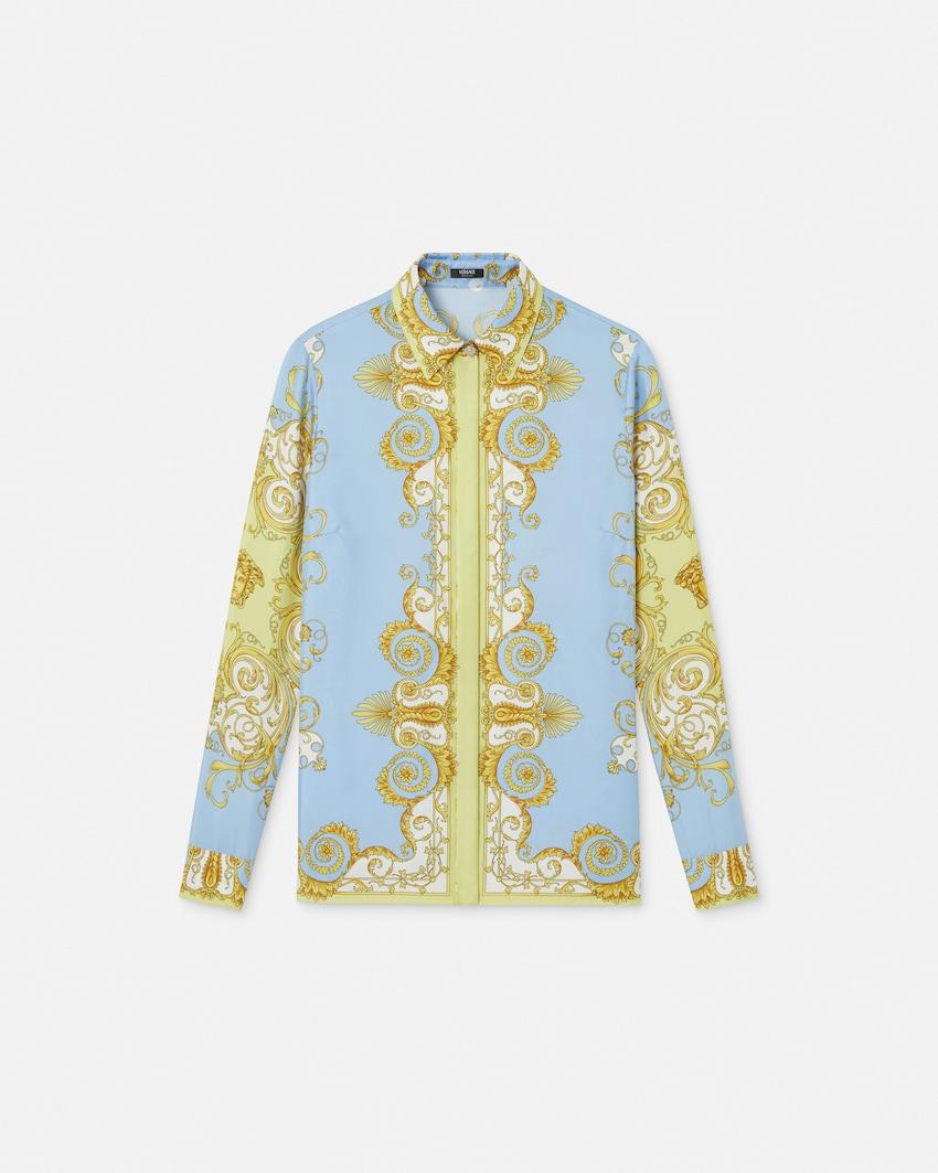printed silk twill shirt by VERSACE