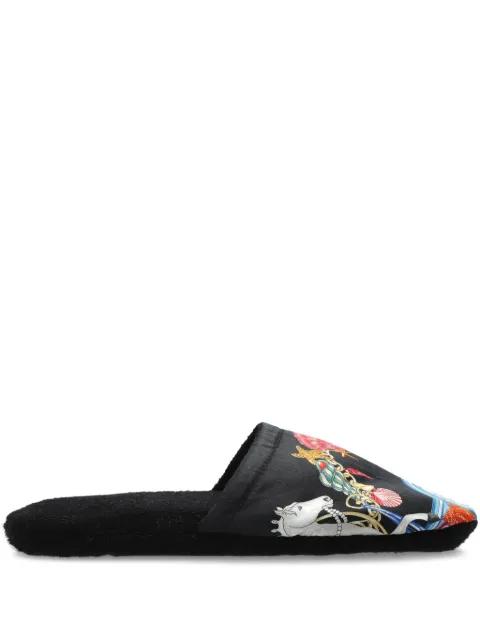 printed slippers by VERSACE