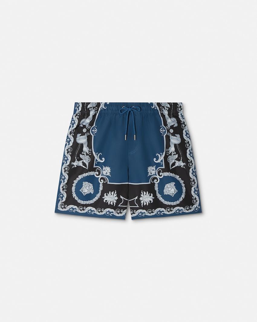 printed swim boardshorts by VERSACE