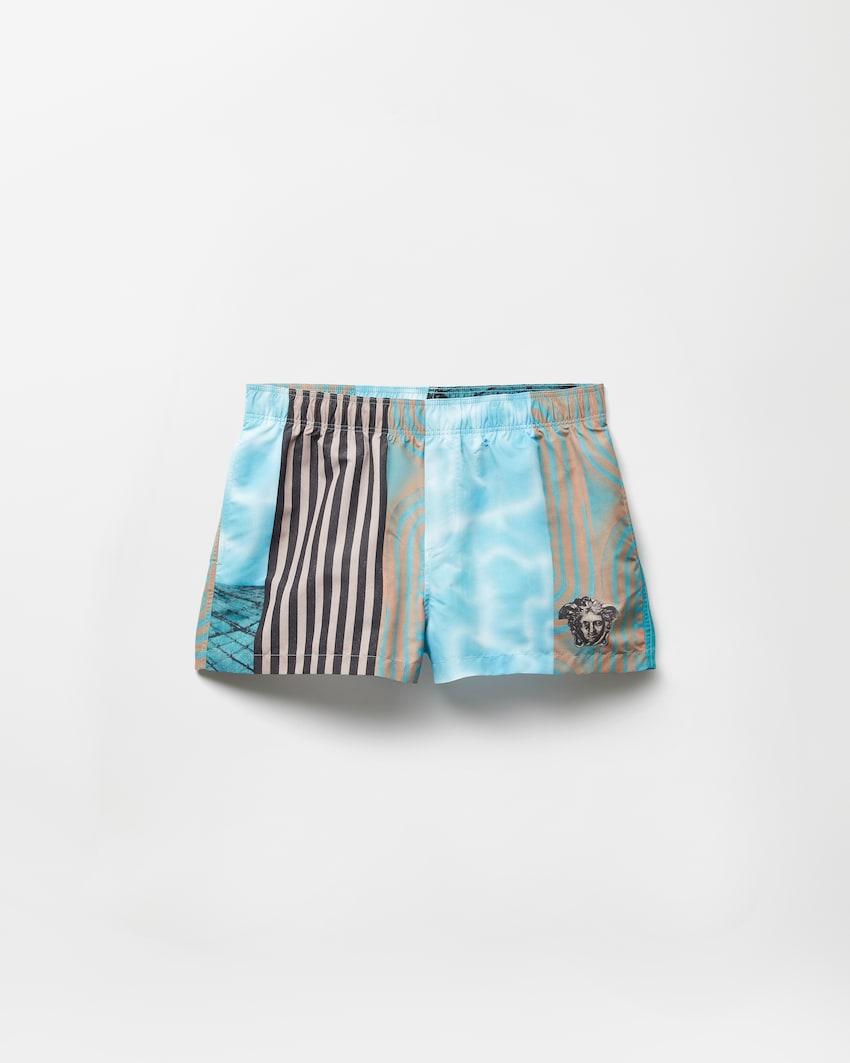 printed swim shorts by VERSACE