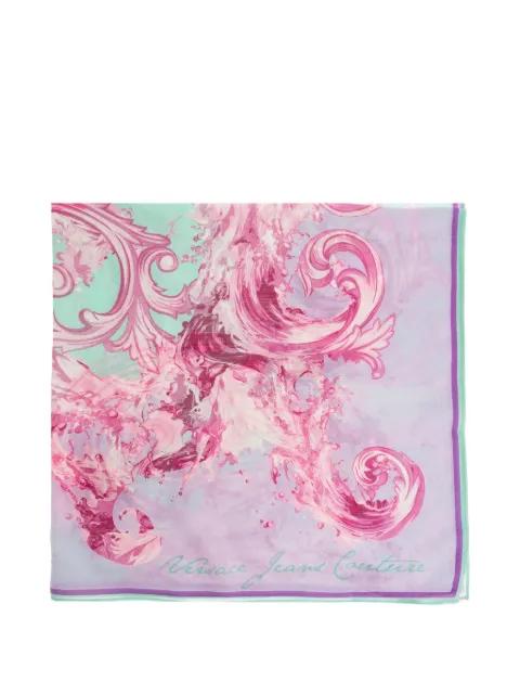 printed trim scarf by VERSACE