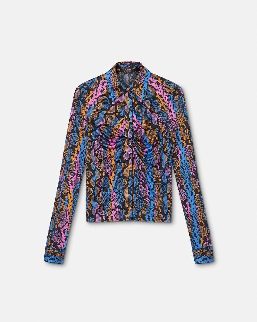 printed viscose-jersey shirt by VERSACE