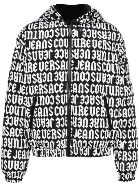 reversible hoodied puffer jacket by VERSACE