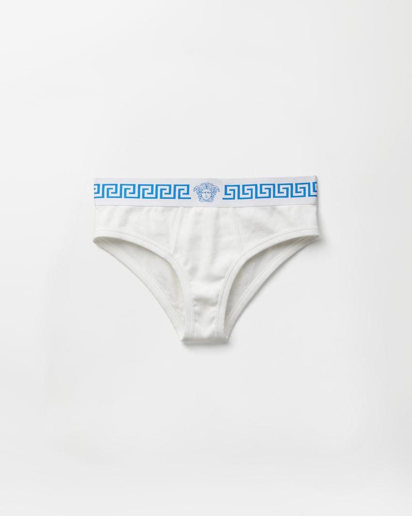 ribbed cotton-jersey briefs by VERSACE