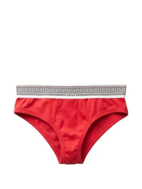 ribbed cotton-jersey briefs by VERSACE