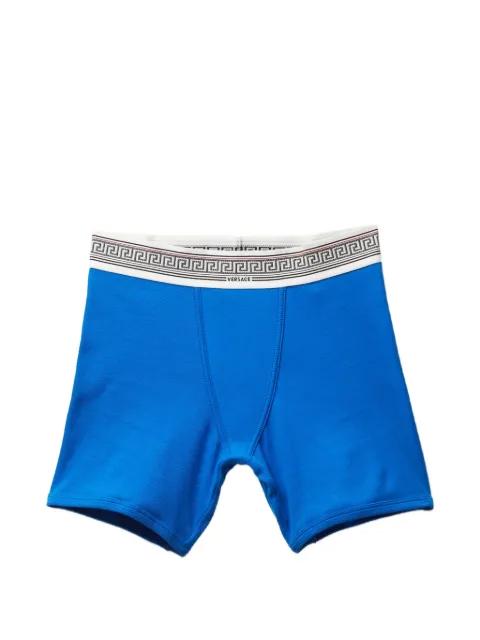 ribbed cotton-jersey trunks by VERSACE