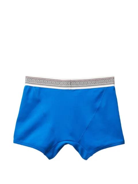 ribbed cotton-jersey trunks by VERSACE