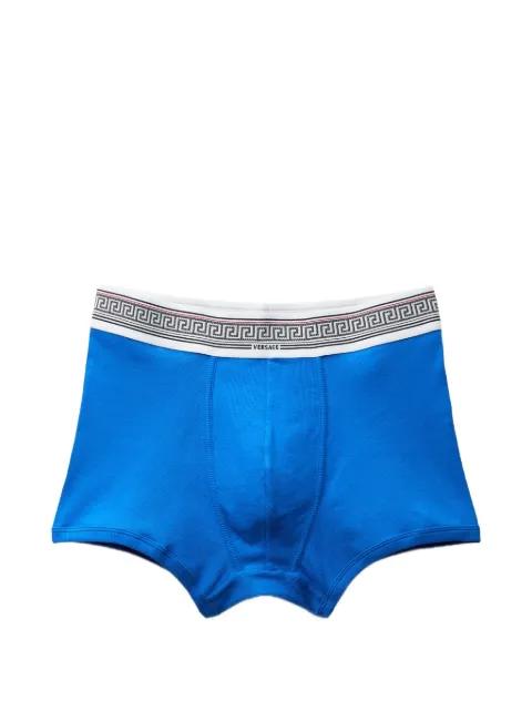 ribbed cotton-jersey trunks by VERSACE