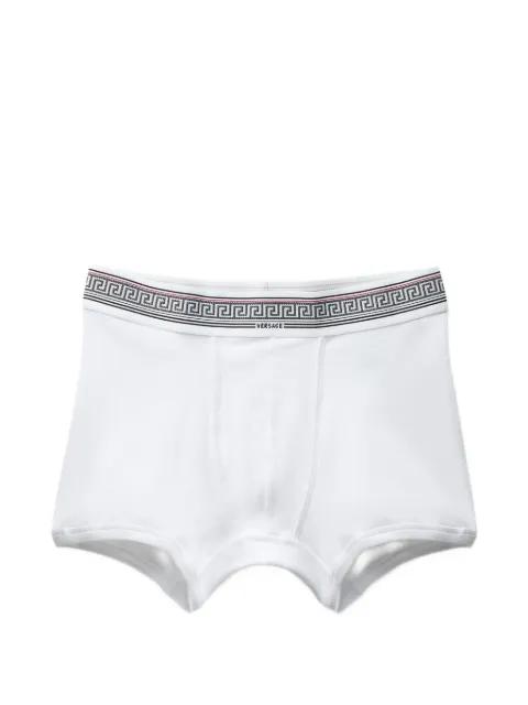 ribbed cotton-jersey trunks by VERSACE
