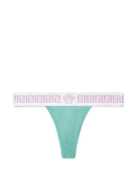 ribbed cotton thong by VERSACE