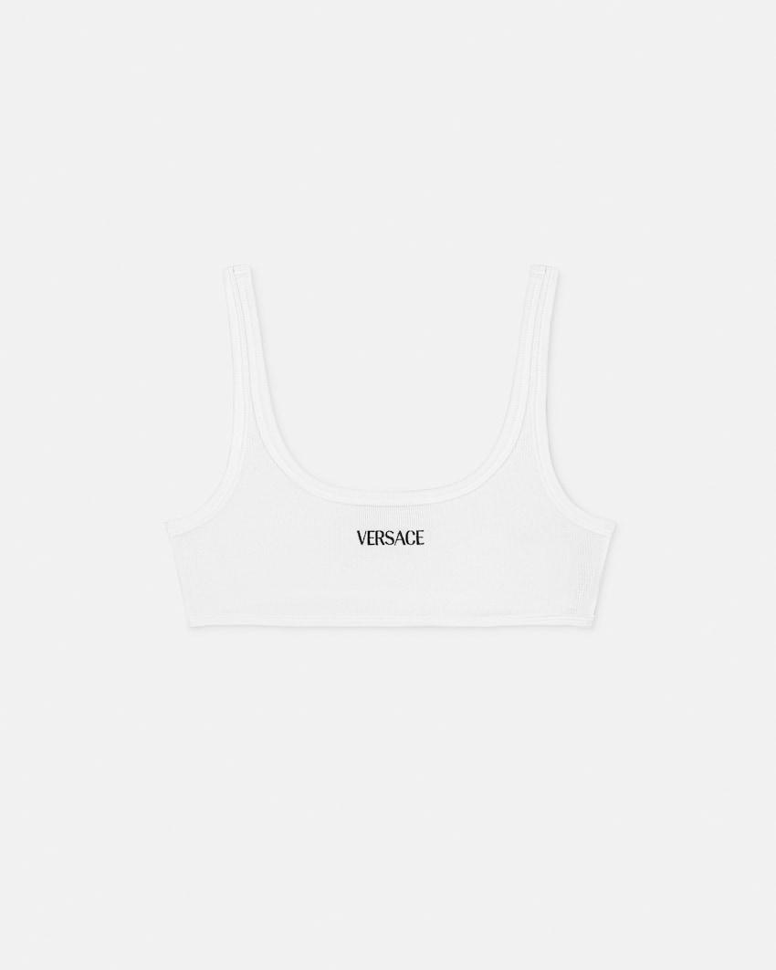 ribbed cotton top by VERSACE