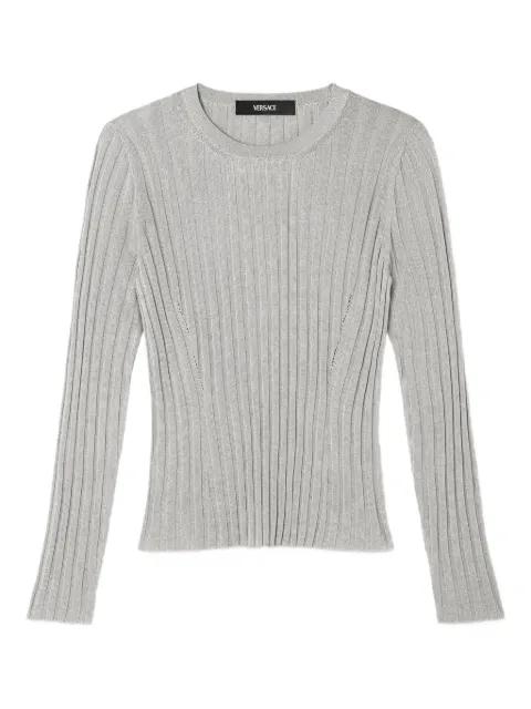 ribbed crew-neck sweater by VERSACE