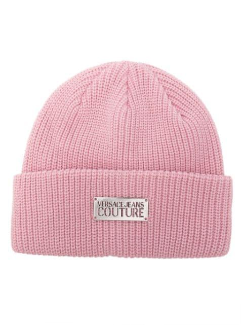 ribbed-knit beanie hat by VERSACE