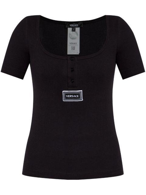 ribbed lingerie t-short by VERSACE