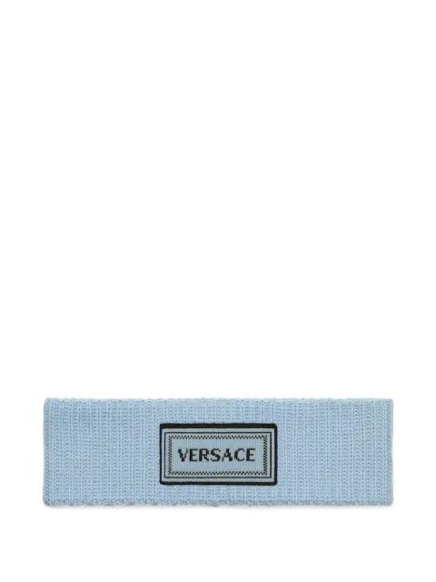 ribbed logo patch headband by VERSACE