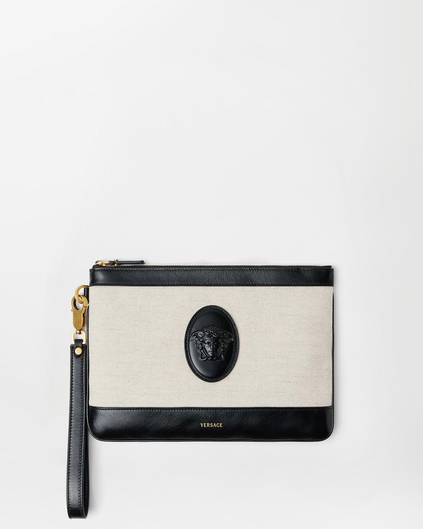 riviere canvas pouch by VERSACE