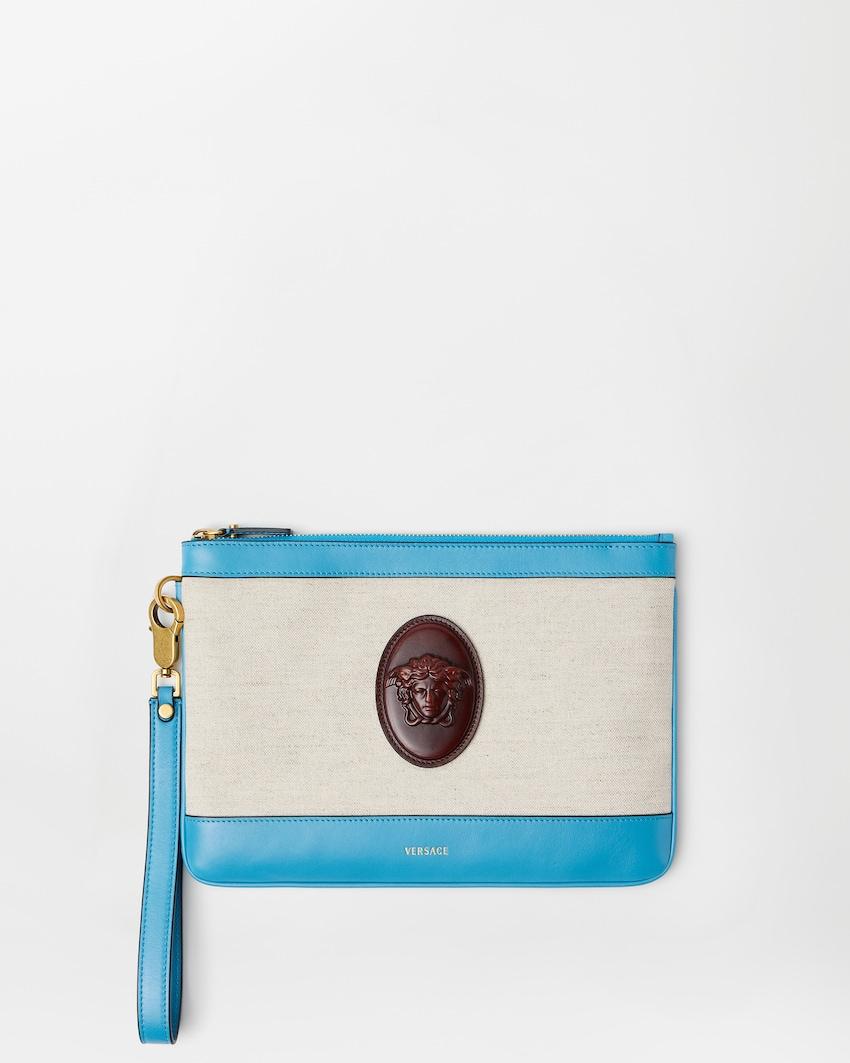 riviere canvas pouch by VERSACE