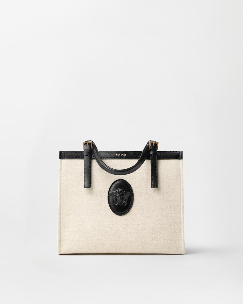 riviere canvas tote by VERSACE