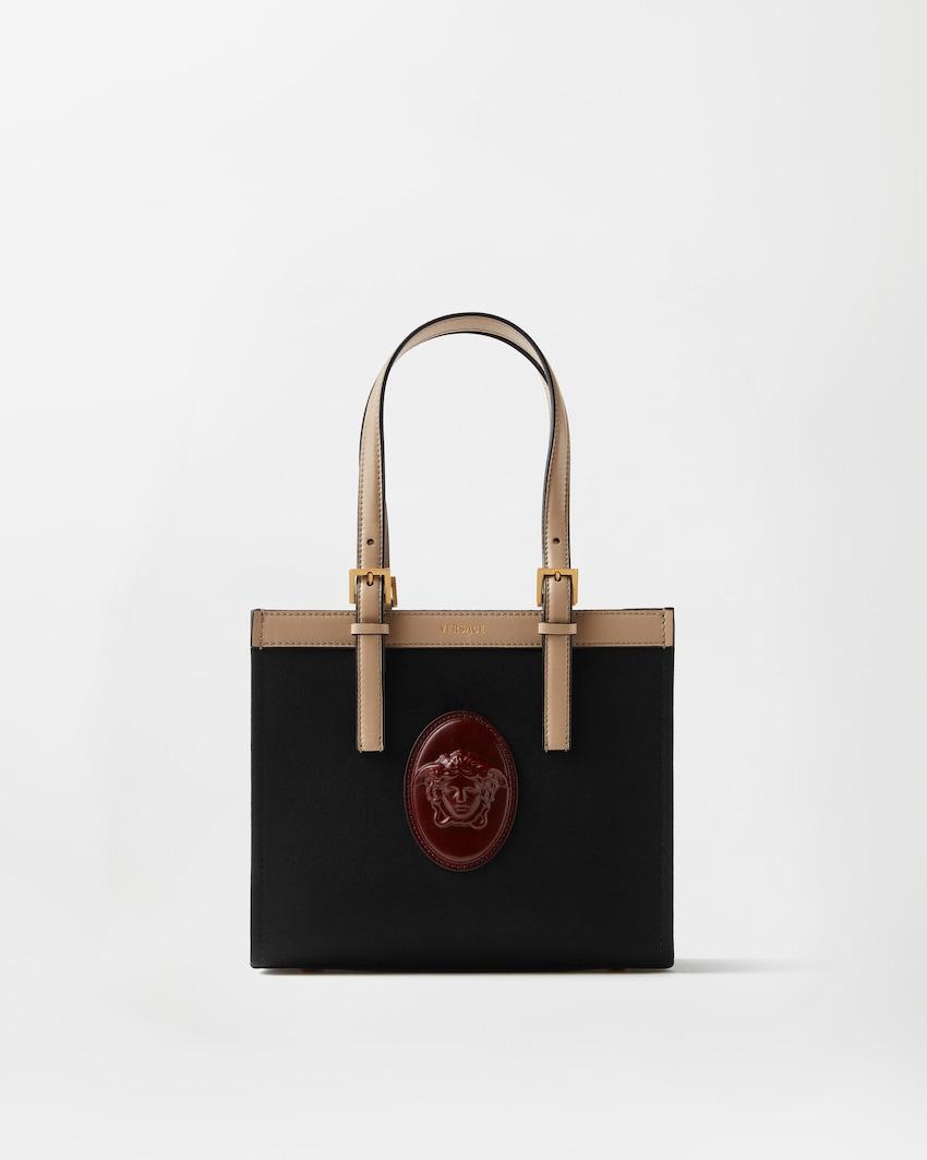 riviere mini canvas tote by VERSACE