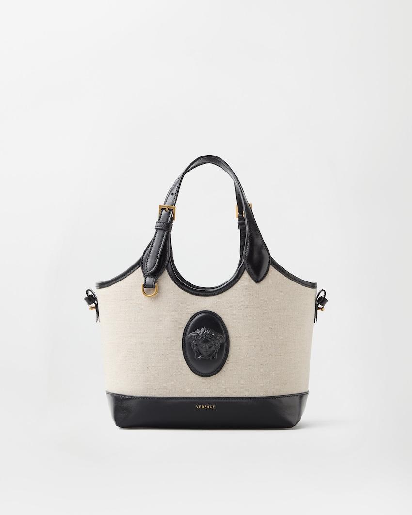 riviere small canvas tote by VERSACE