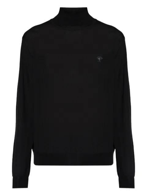 roll neck logo sweater by VERSACE