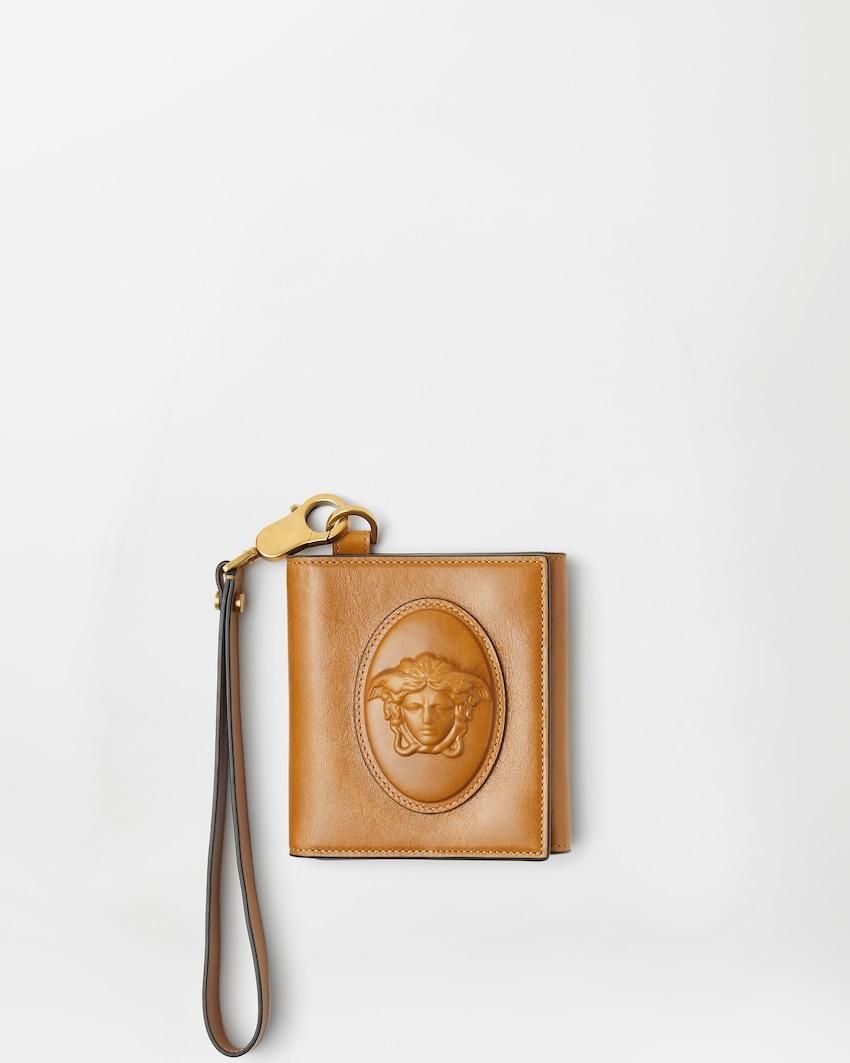 roomy leather wallet by VERSACE
