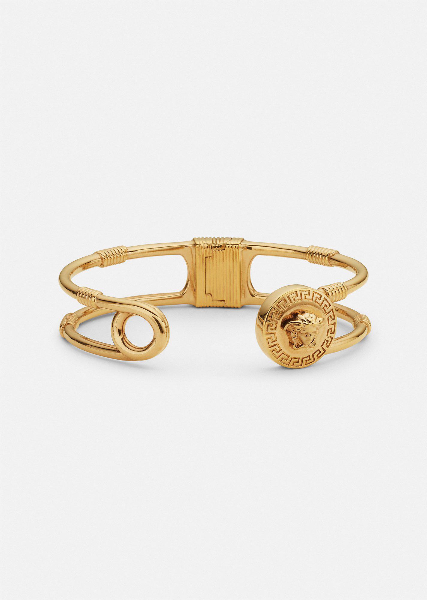 safety pin bracelet by VERSACE