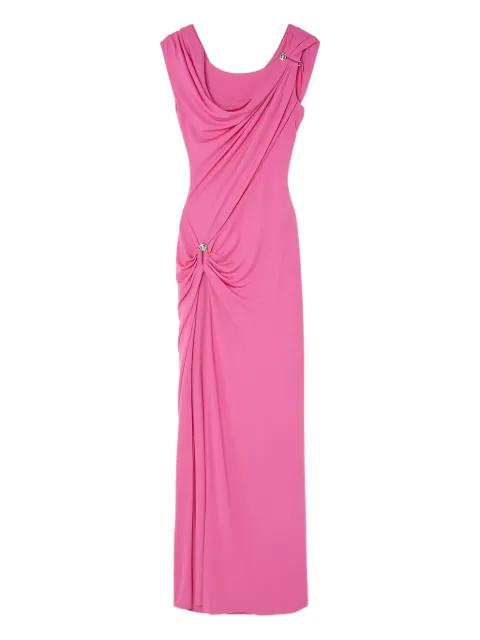 safety pin gathered gown by VERSACE