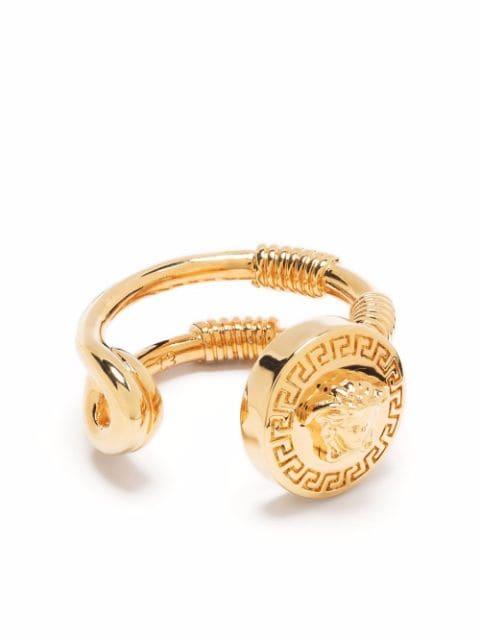 safety-pin open ring by VERSACE