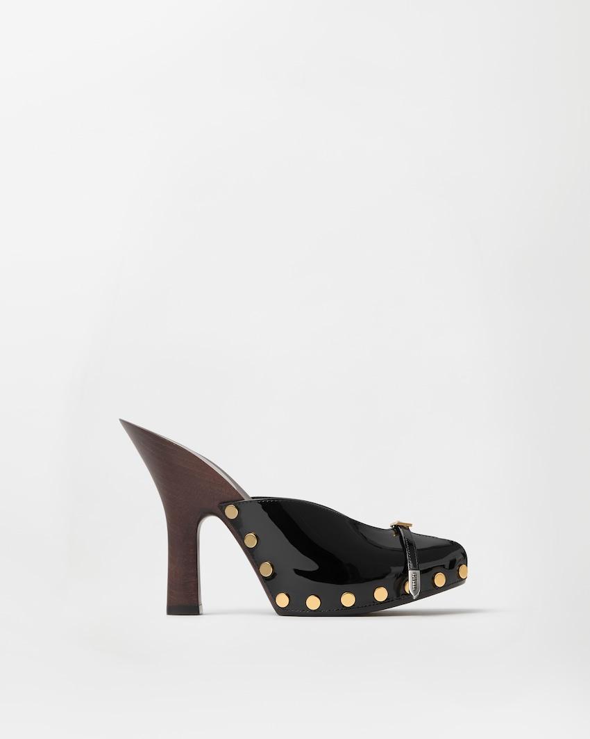 sassi patent clogs 105 mm by VERSACE