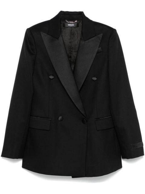 satin-lapels blazer by VERSACE