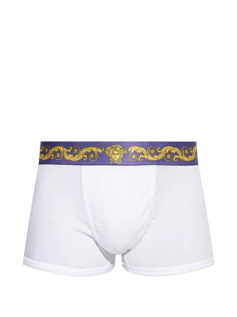 scroll-print waistband boxers by VERSACE