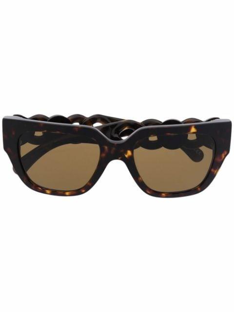 sculpted square sunglasses by VERSACE