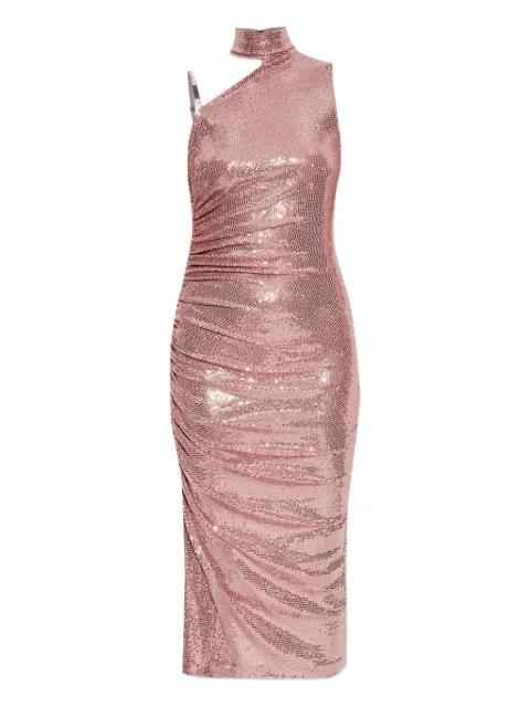 sequinned high-neck dress by VERSACE