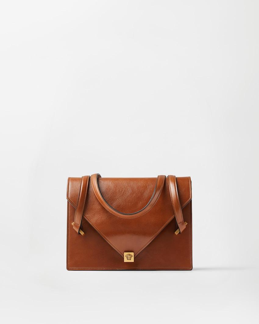 severine leather shoulder bag by VERSACE