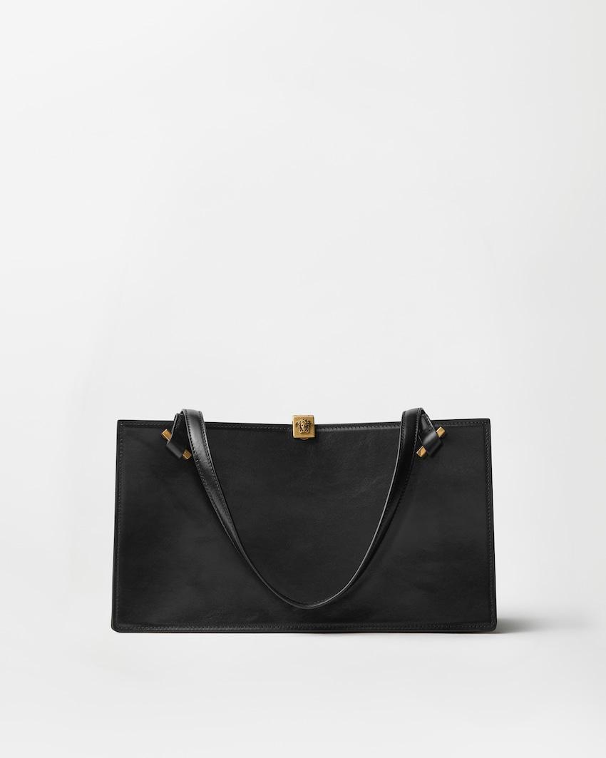 severine leather tote by VERSACE