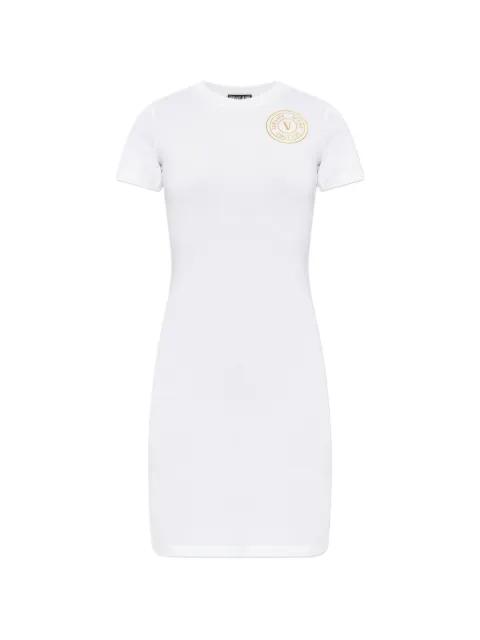 short-sleeve logo dress by VERSACE