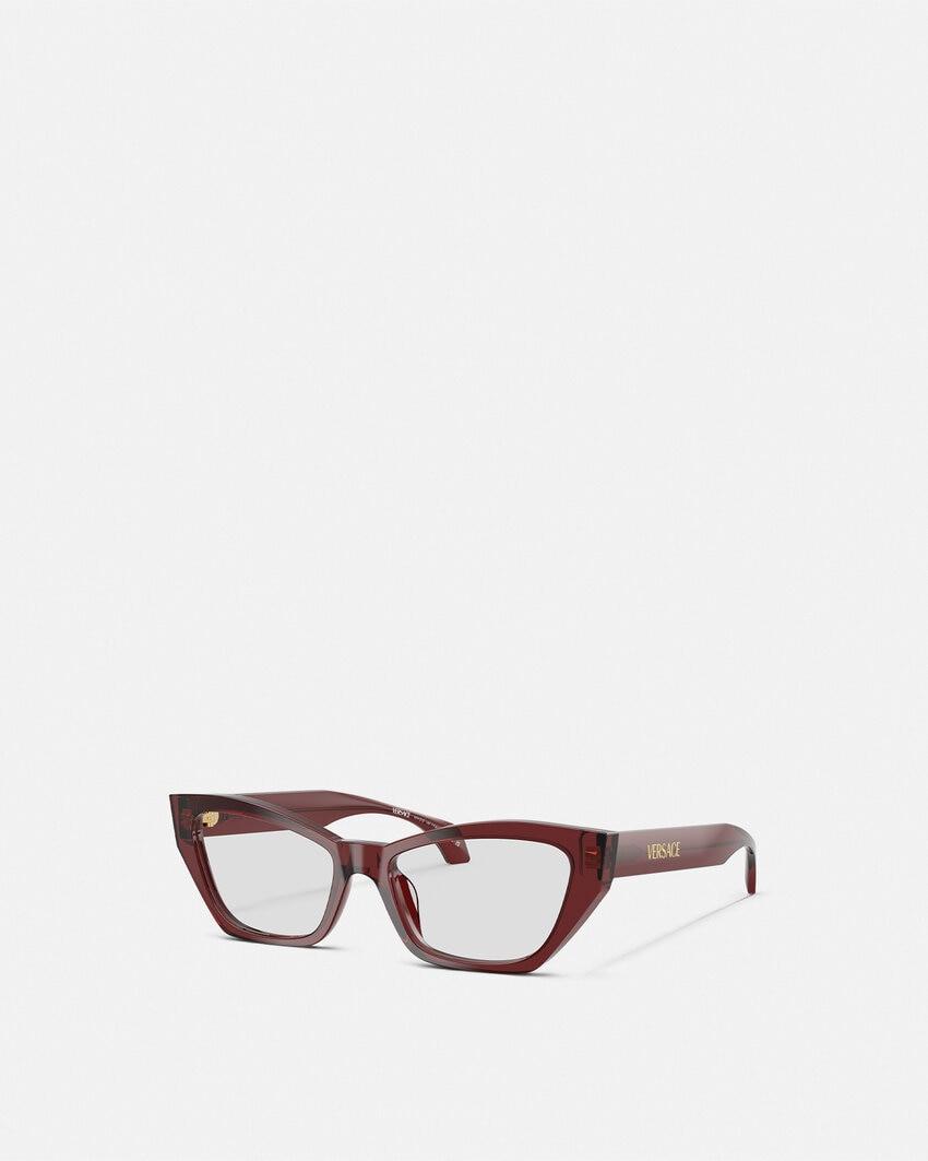 signature cat-eye glasses by VERSACE