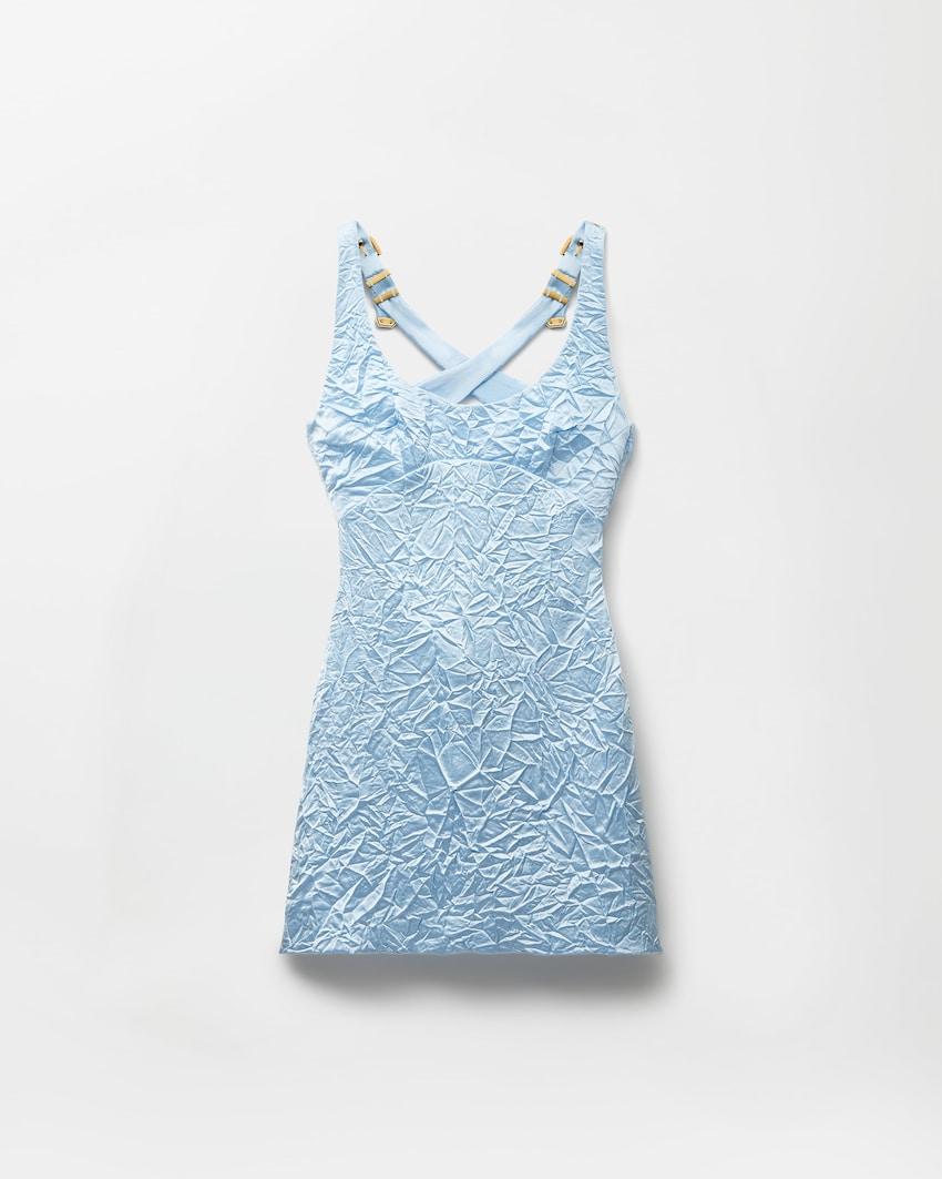 silk cady satin mini dress by VERSACE